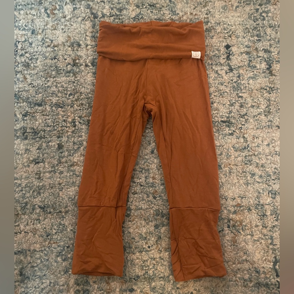 Tenth & Pine Bamboo Foldover Footie Leggings - Copper